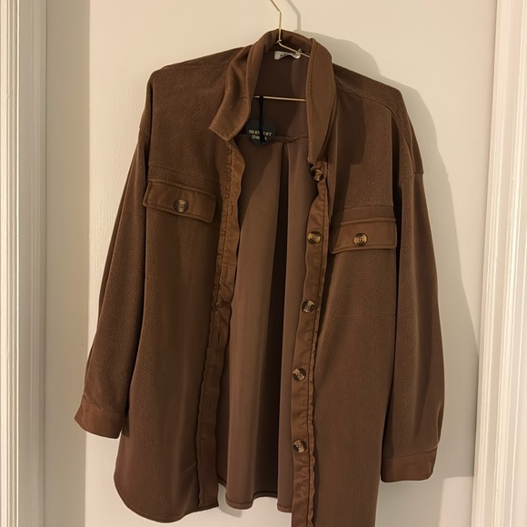 Brown oversized shacket - Picture 1 of 4
